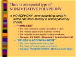 What Does Non Imitative?