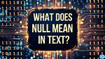 What Does Null Mean? [Duplicate]