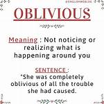 What Does Obliviousness Mean?