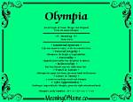 What Does Olympia Mean?