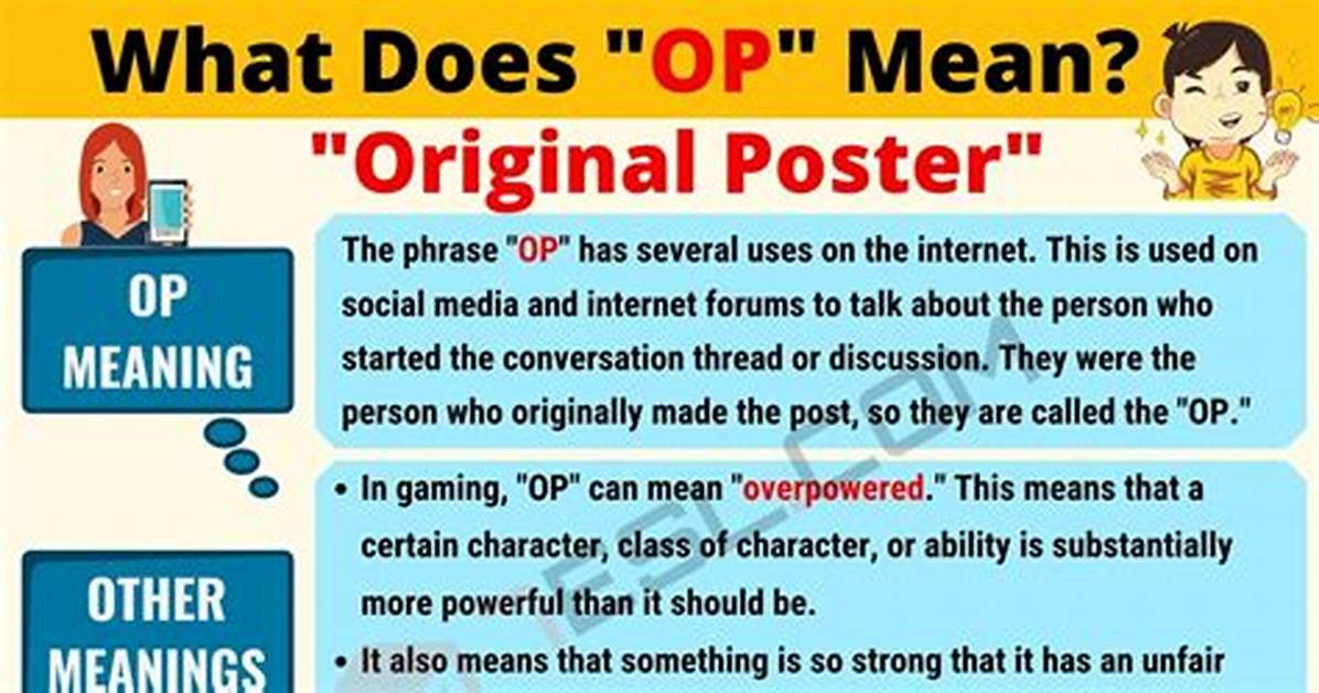What Does Op Mean