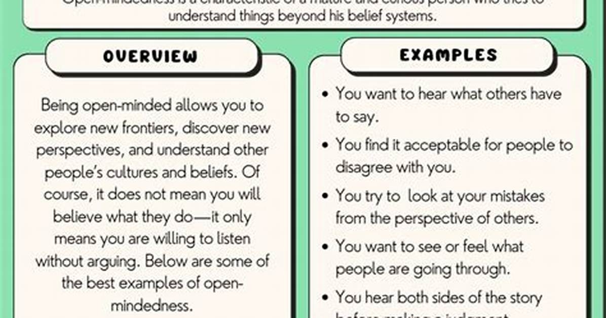 What Does Open-Minded Mean?