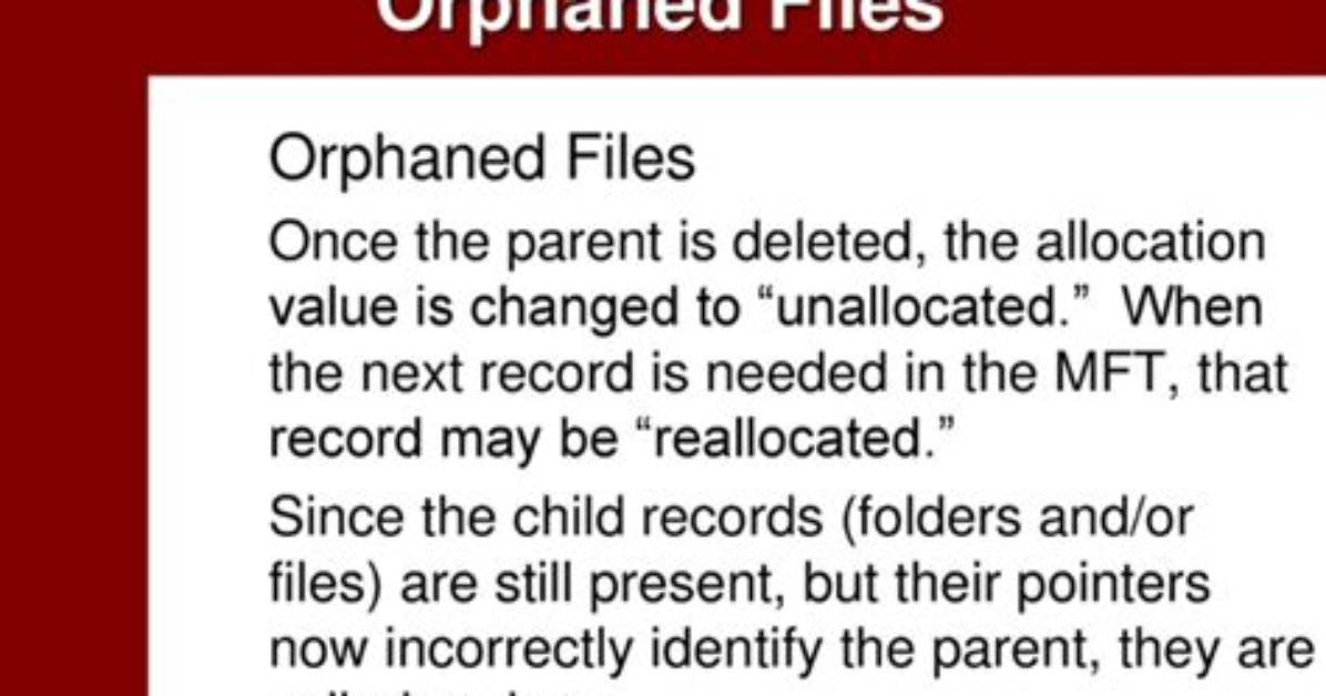 What Does Orphaned Mean?