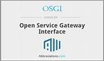 What Does Osgi Stand For