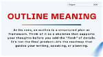 What Does Outline Mean?