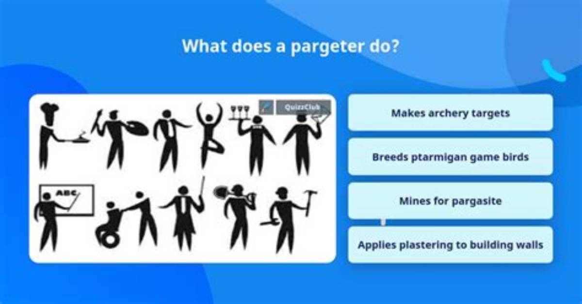 What Does Pargeter Do?