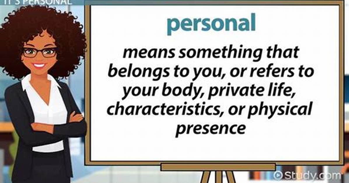 What Does Personal Mean