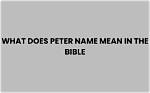 What Does Peter Peter Mean?