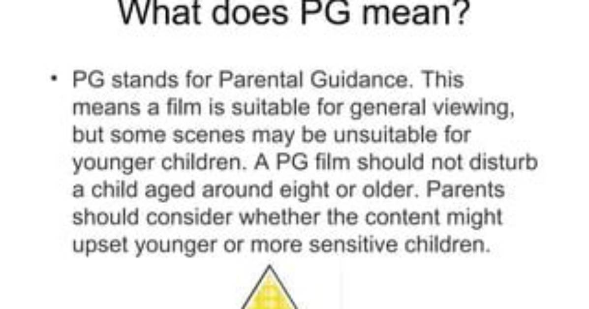 What Does Pg Stand For