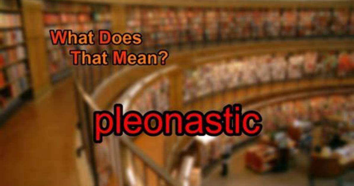 What Does Pleonastic Mean?