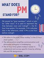 What Does Pm
