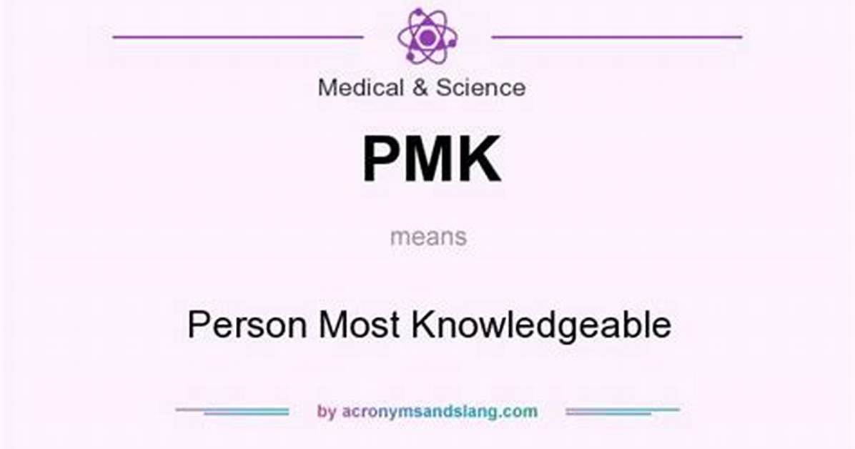 What Does Pmk Mean?
