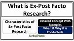 What Does Post Factum?