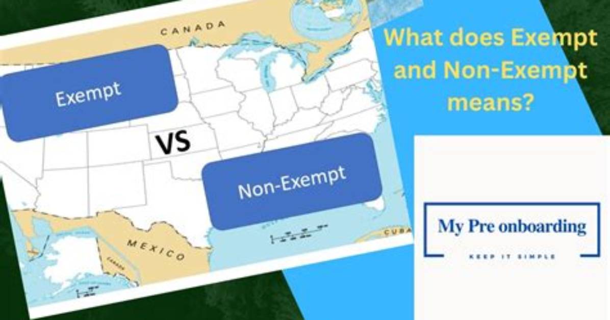 What Does Pre Exempt Mean?