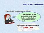 What Does Precedent Mean