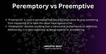 What Does Preemptive Mean