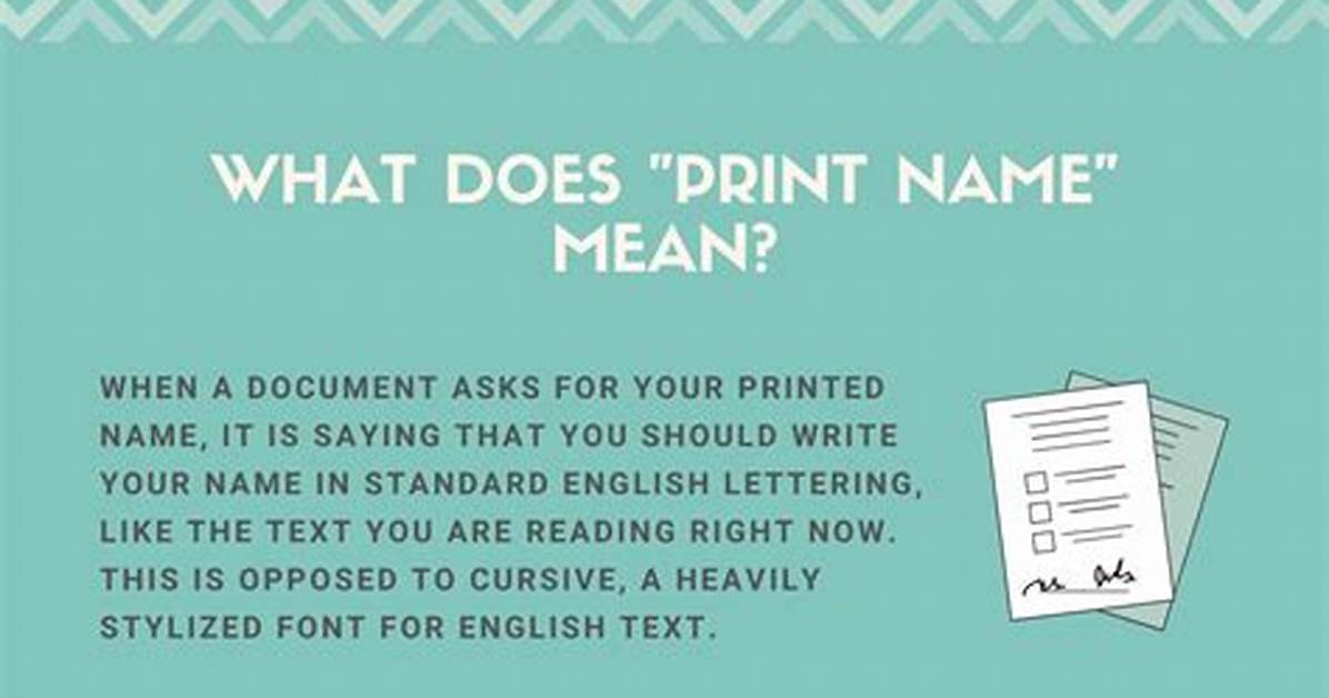 What Does Printed Mean?