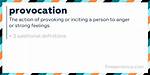 What Does Provocation Mean