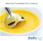 What Does Pureeing Mean?