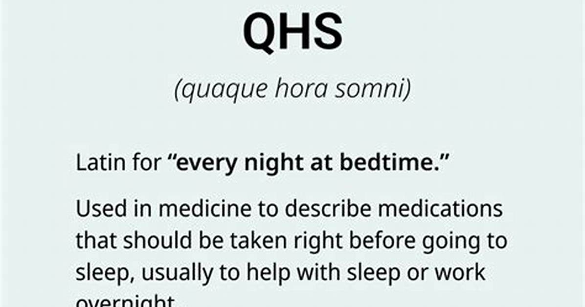 What Does Qhs Mean