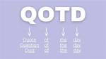What Does Qotd Mean?