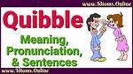 What Does Quibble Mean Example?