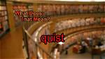 What Does Quist Mean?