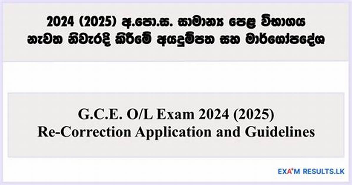 What Does Re Correction?