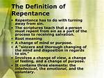 What Does Repentance Mean?