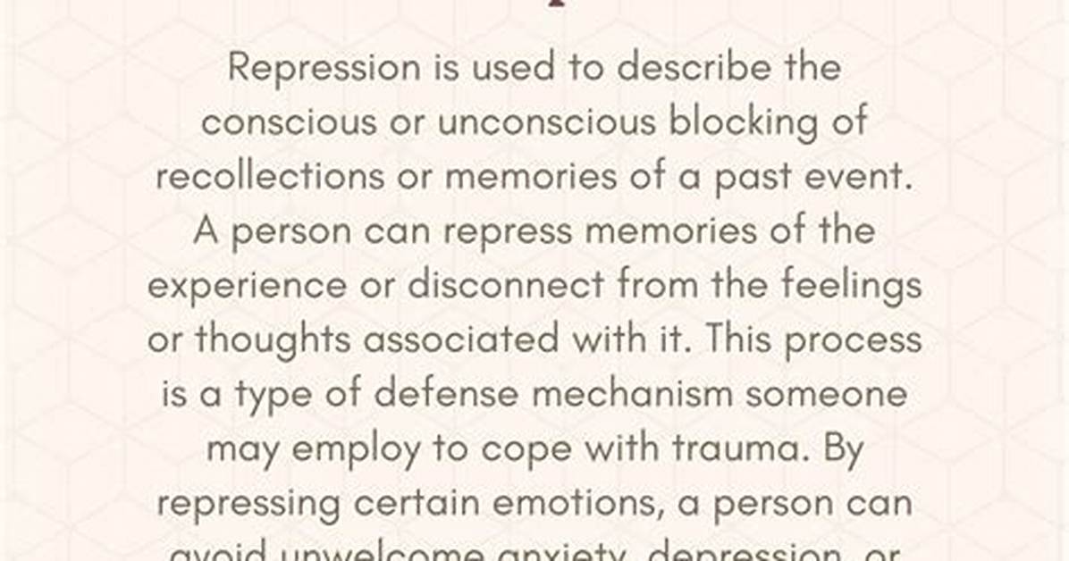 What Does Repressive Meaning?