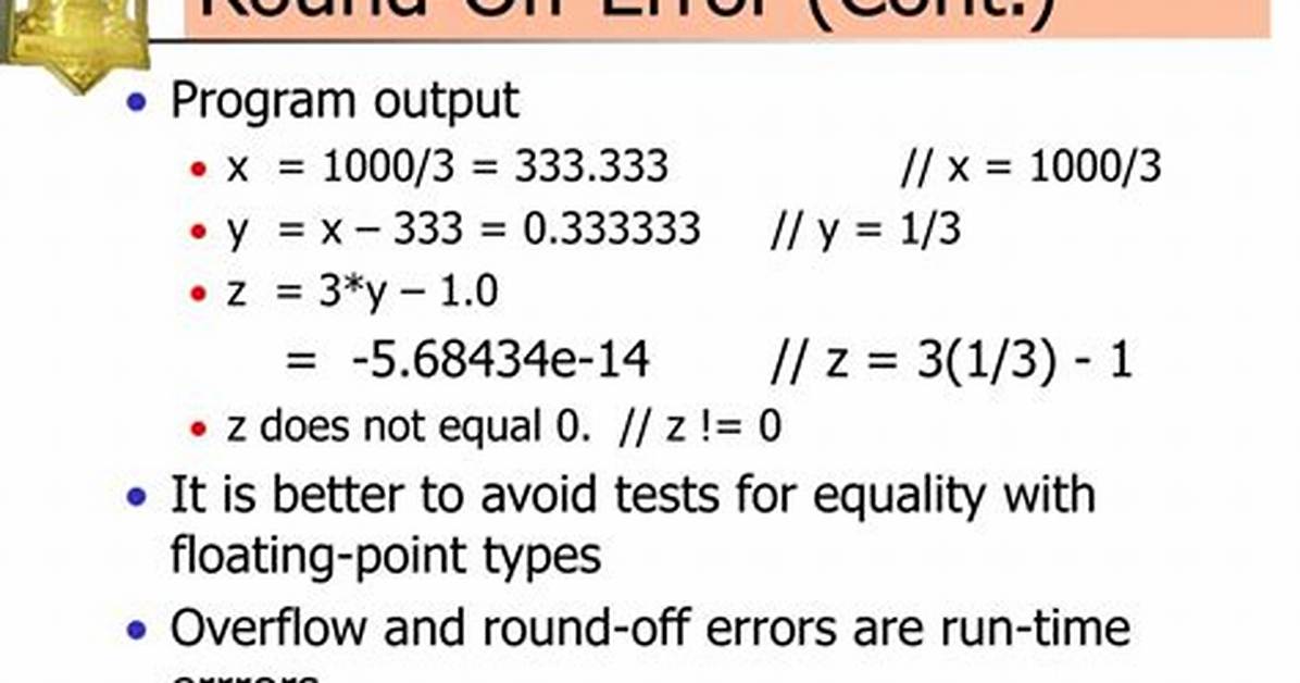What Does Round-off Error in Double Arithmetic Mean?