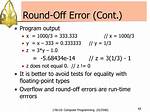 What Does Round-off Error in Double Arithmetic Mean?