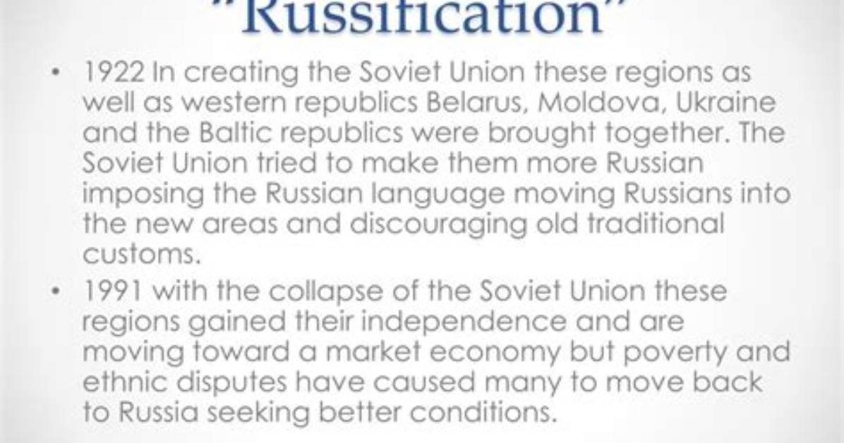 What Does Russification Mean