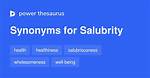 What Does Salubrity Synonym?
