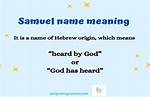 What Does Samuel Mean
