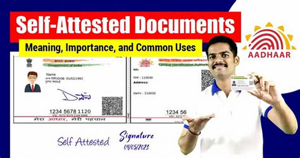 What Does Self Attesting Mean?