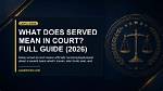 What Does Served Consecutively Mean?