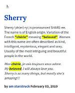 What Does Sherry Mean?