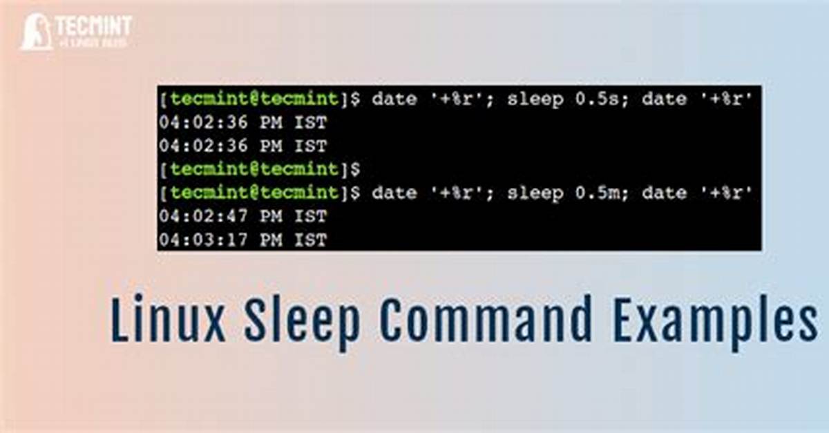 What Does Sleep Command Do in Linux?