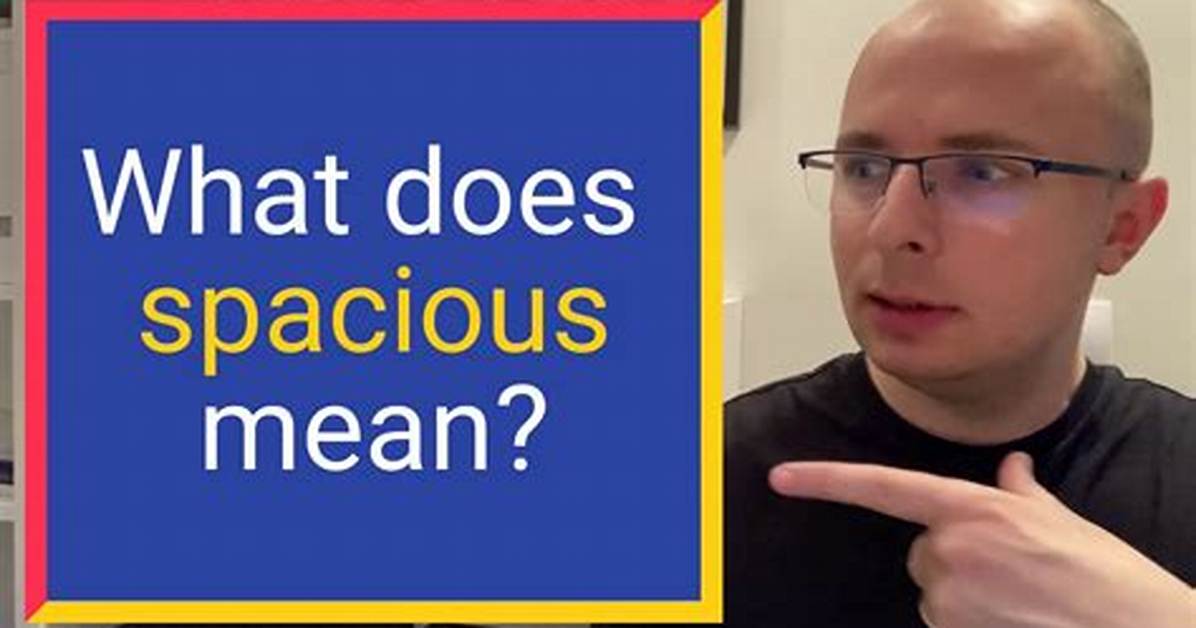 What Does Spacious Mean