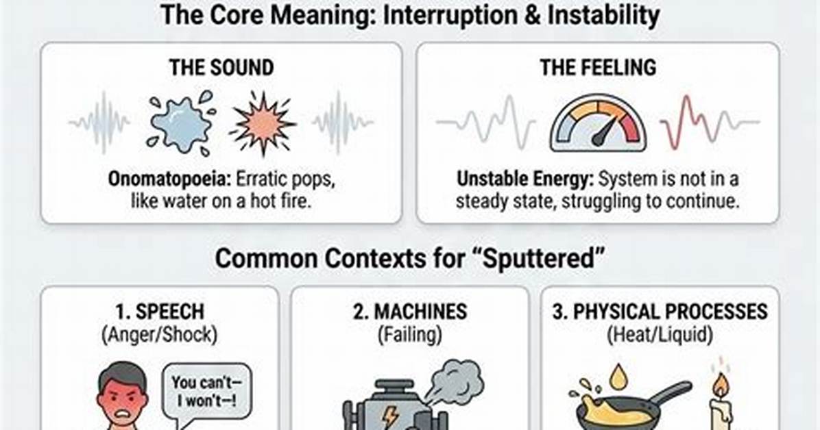 What Does Sputtered out Mean?