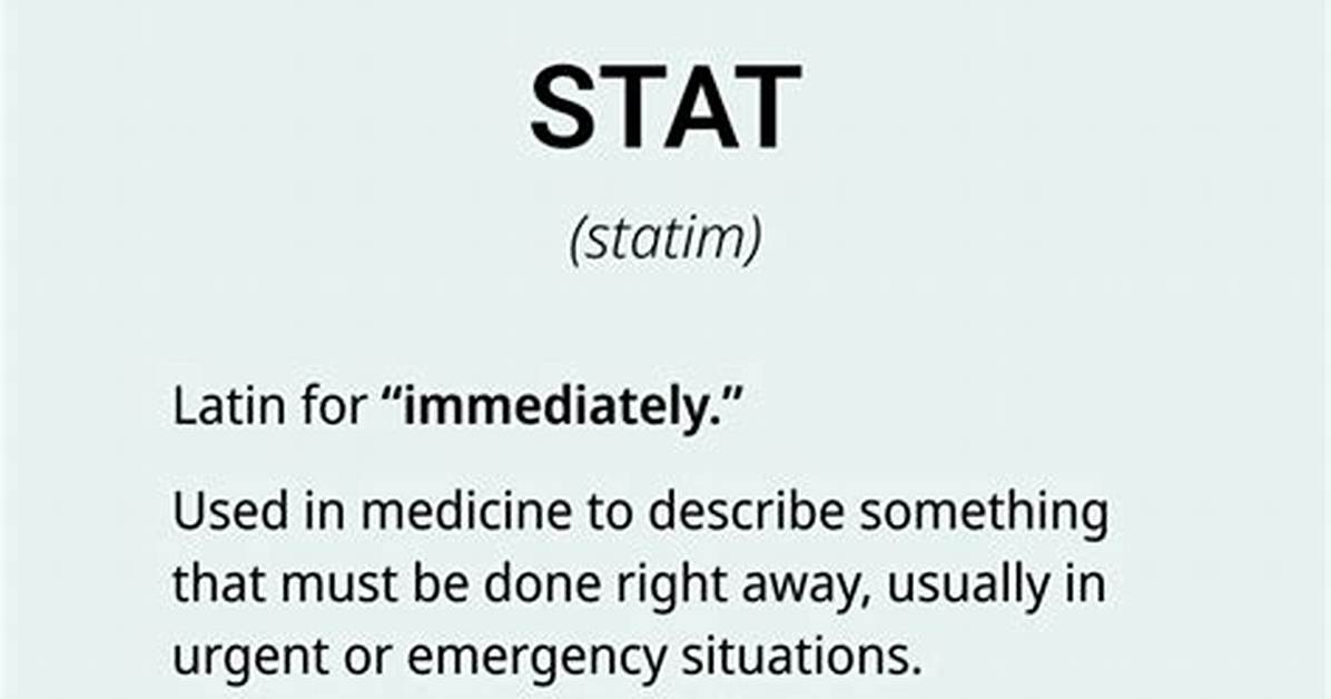 What Does Stat Stand For