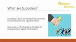 What Does Subsidize Mean?