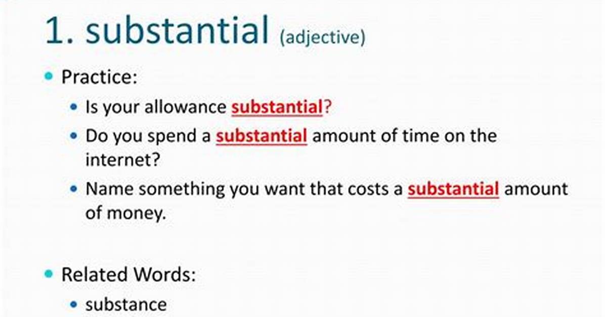What Does Substantially the Same Mean?