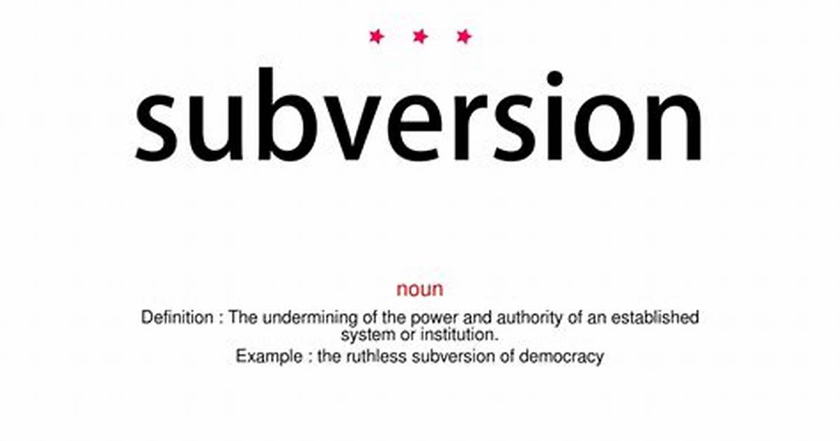 What Does Subversion Mean in Logic?