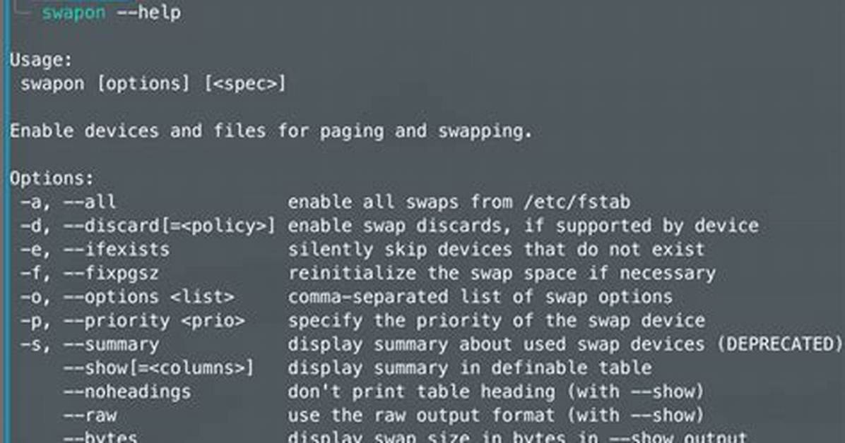What Does Swapoff Do in Linux?