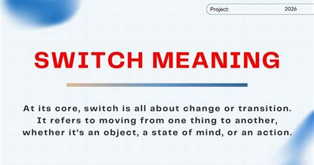 What Does Switch Mean