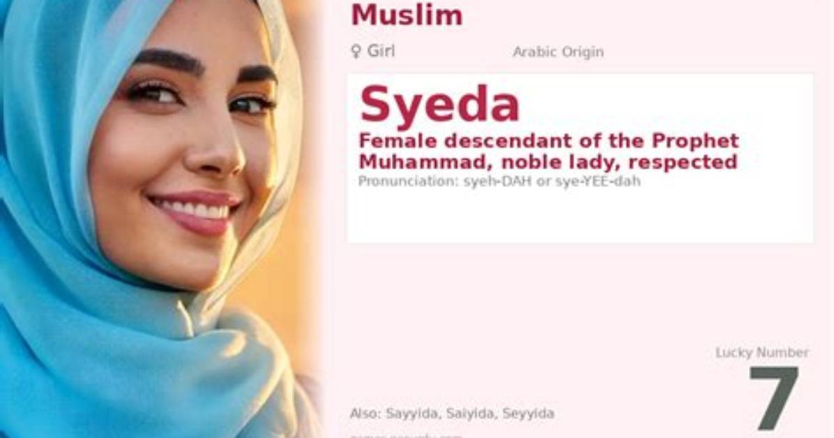 What Does Syeda Mean?