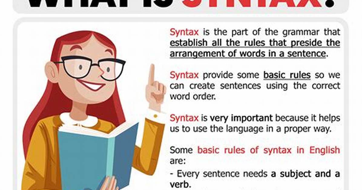What Does Syntax Mean