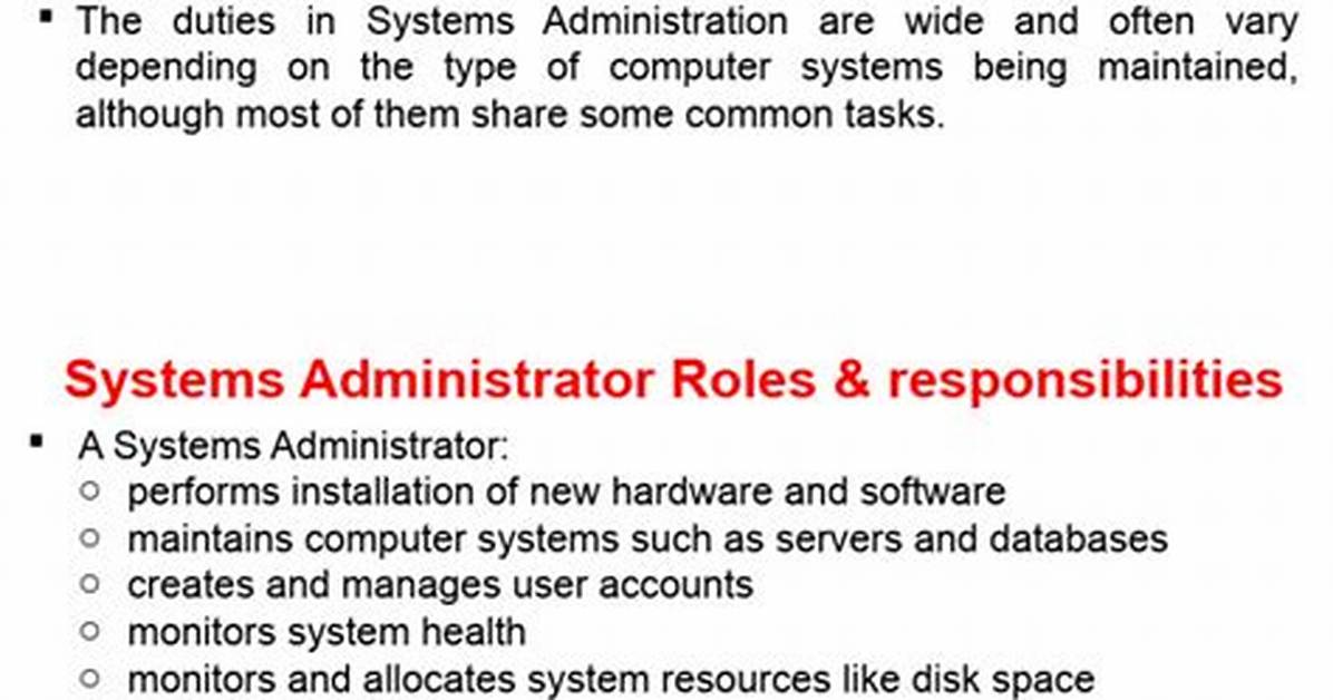 What Does System Administration Mean?
